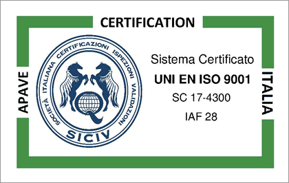 Immagine Certificato UNI EN ISO 9001